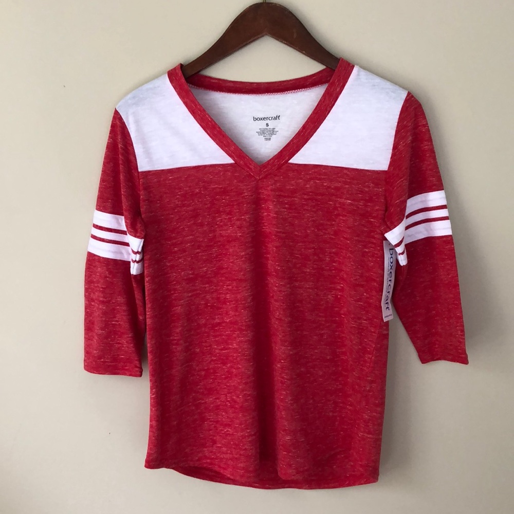 Sporty/Casual 3/4 Sleeve T Shirt